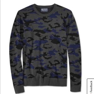 American Rag Men’s Blue Camo Sweater Medium
